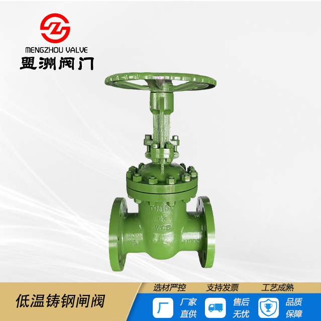 Low temperature cast steel gate valve